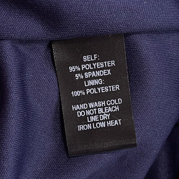 Lulus Cityscape Navy Blue Bodycon Dress Sz M Halter Off The Shoulder Sleeves NWT - Picture 9 of 10